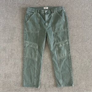 AGOLDE Cooper Cargo Jeans in Salamander Green Size‎ 34
